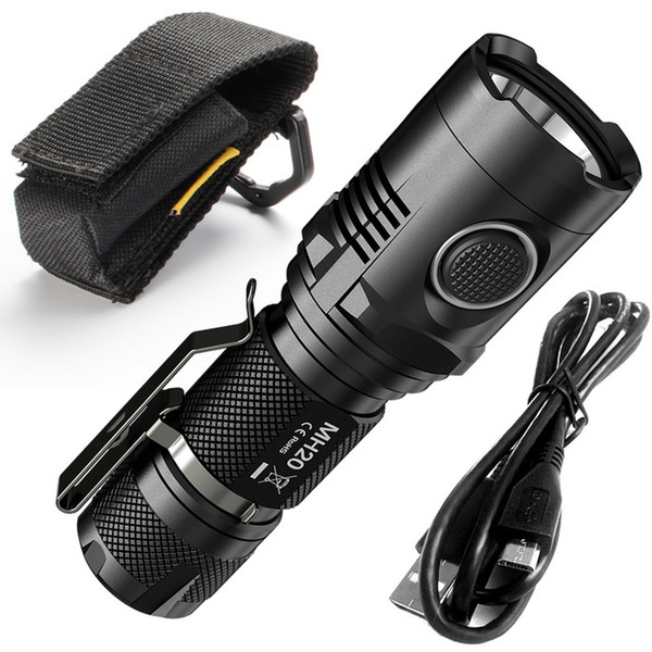 MH20 with 2600mAh Battery 1000 Lumens CREE XM-L2 U2 LED Rechargeable MINI Flashlight Waterproof Led Torch