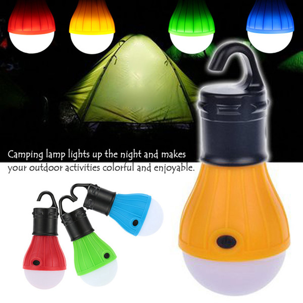 Outdoor LED Camping Lamp Tent Light Torch Flashlight Hanging Flat Light 3 Mode Adjustable Lantern AAA Battery