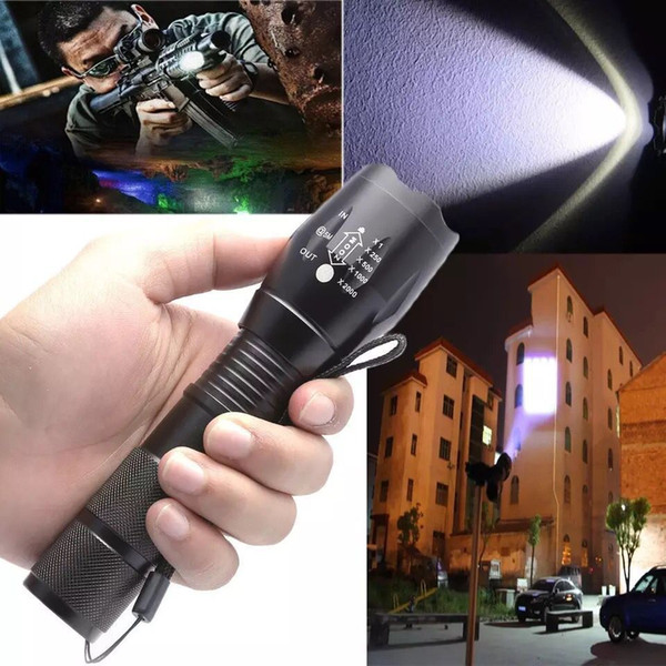 Cree XML-T6 L2 E17 1000LM 1200LM LED Light Flashlight Waterproof Torch for 18650 /AAA Rechargeable Battery Torchlight