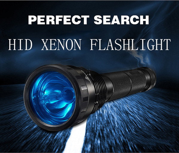 HID Xenon Tactical Flashlight High Powerful Waterproof USB Rechargeable LED Flashlight Flash Lamp Light Camping Torch Light Aluminum Alloy H