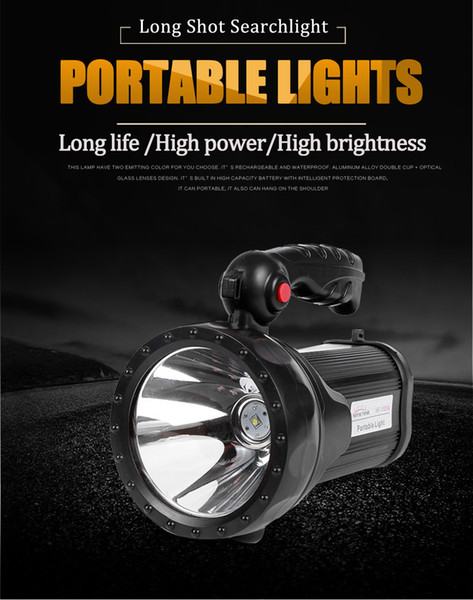 Super Bright Portable Light Powerful LED Flashlight Rechargeable Portable Lamp for Home Maintenance Outdoor Activities Fishing Hunting Campi