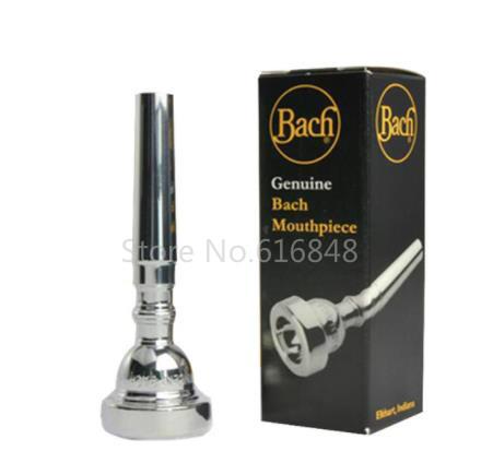 1 PCS 351 Series Bach Bb Trumpet Mouthpiece No 7C 5C 3C Brass Trumpet Accessories Silver Plated Surface Nozzle Free Shipping