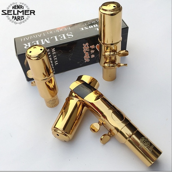 SELMER ALTO E flat Eb SAX Metal Mouthpiece for Saxophone Beginner GOLD plated Saxophone Mouthpiece