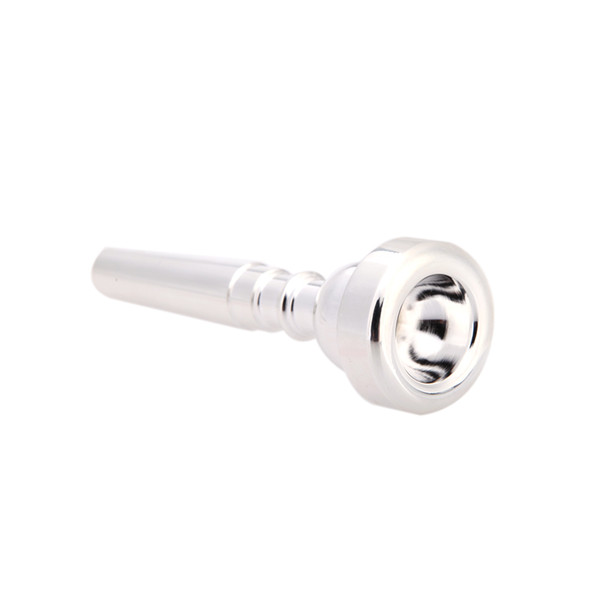 Glory Plated Bb Suitable Trumpet Mouthpiece for Students,Intermediates and Professional Players ,3c 5c 7c color:silver