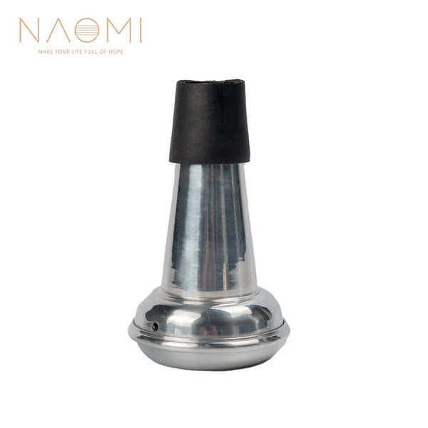 NAOMI Trumpet Mute Lightweight Aluminum Mute Straight Practice Trumpet Mute For Trumpet Woodwind Instrument Parts Accessories