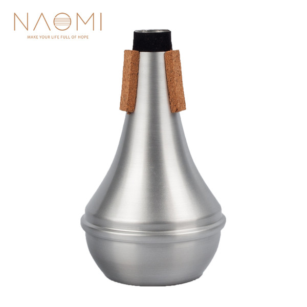 NAOMI Trumpet Mute Aluminum Trumpet Mute Trompete Straight Practice For Trumpet Woodwind Instrument Accessories -III