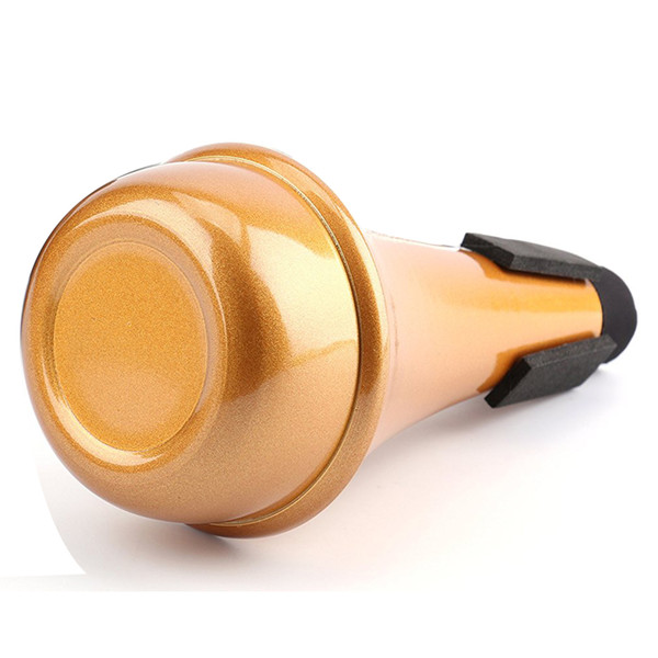 Foraineam Trumpet Straight Mute, Aluminum Alloy Golden Color