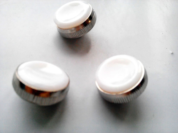 White Pearl Trumpet Valve Finger Buttons Repair Parts 3 Pieces High Quality Bb Trumpet Musical Accessories Trumpet Buttons