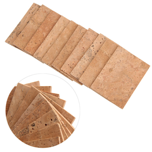 10Pcs Saxophone Corks Soprano/Tenor/Alto Neck Cork Saxophone Parts Musical Instrument Accessories 61 x 39 x 2 mm