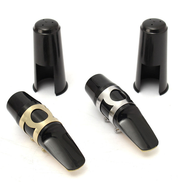 1pcs Alto Sax Saxophone Mouthpiece With Cap Buckle Reed Patches Pads Cushions Silver/Gold Alto Saxophone Mouthpiece