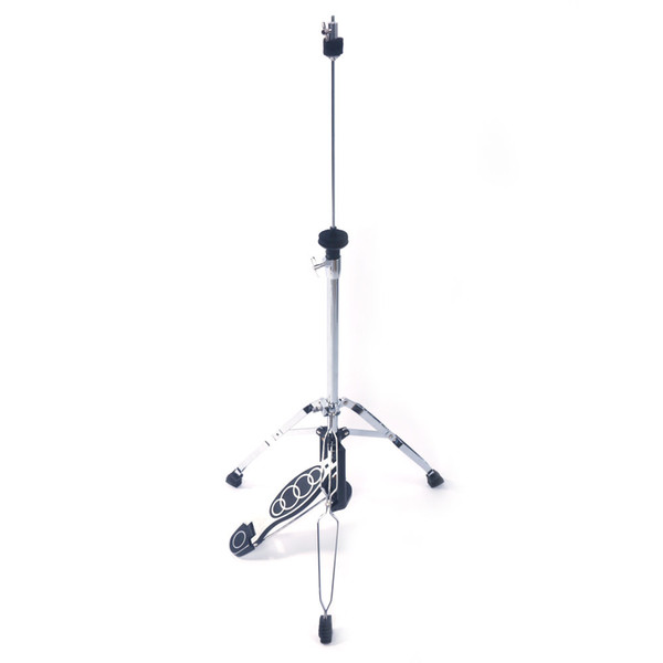 Professional Pedal Control Style Drum High Hat Cymbal Stand with Pedal Accessories Silver and Black Color