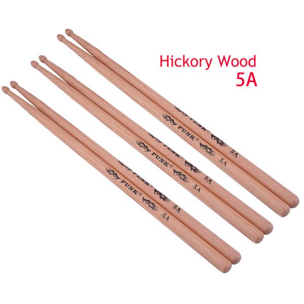 New Creative Hickory Drum Sticks Wood Tip Drumsticks for Jazz Folk Music 5A