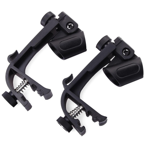 Microphone Pair Of Adjustable Stage Drum Clips Mic Rim Snare Mount Clamp Holder Groove Gear Studio Stand