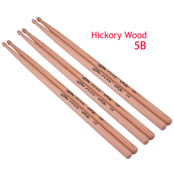 New Creative Hickory Drum Sticks Wood Tip Drumsticks for Jazz Folk Music 5B