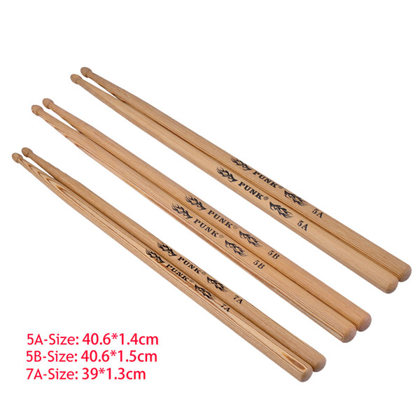 Wooden Drum Sticks Wood Tip Drumsticks for Japan Ash 5A/5B/7A