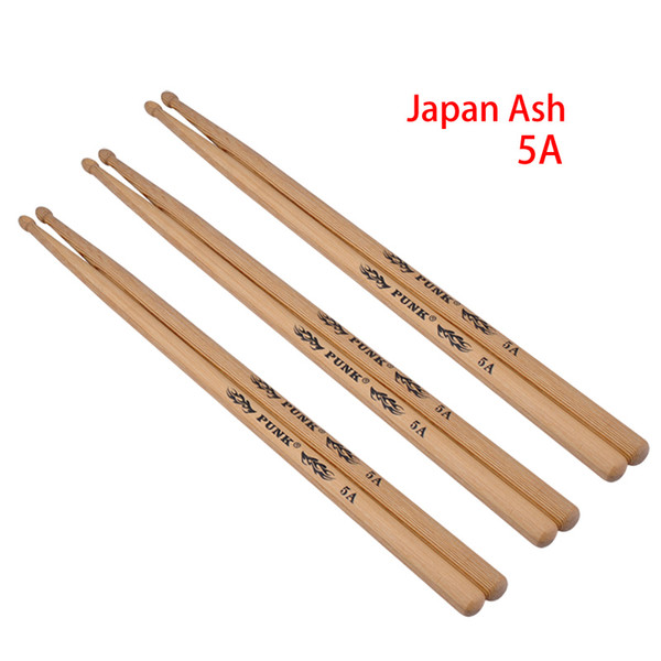 New Creative Japan Ashtree Drum Sticks Wood Tip Drumsticks for Jazz Folk Music 5A