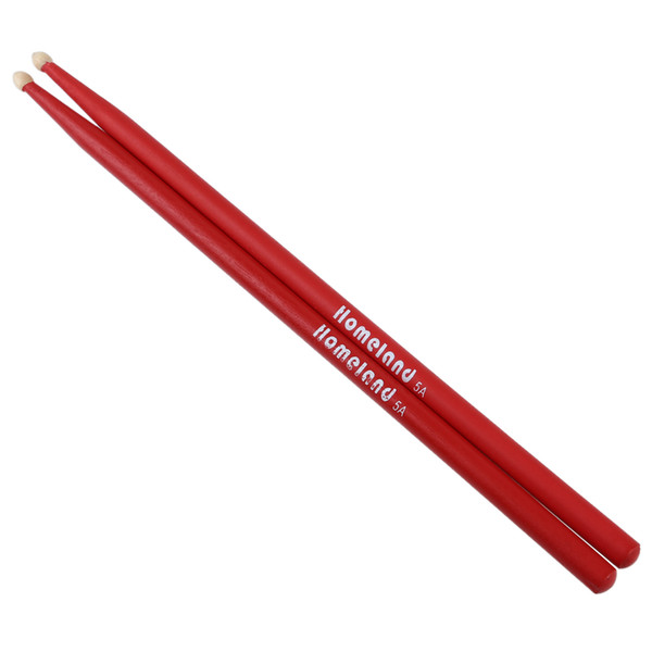 2 PCS of (A Pair Music Band Maple Wood Red Drumsticks 5A)