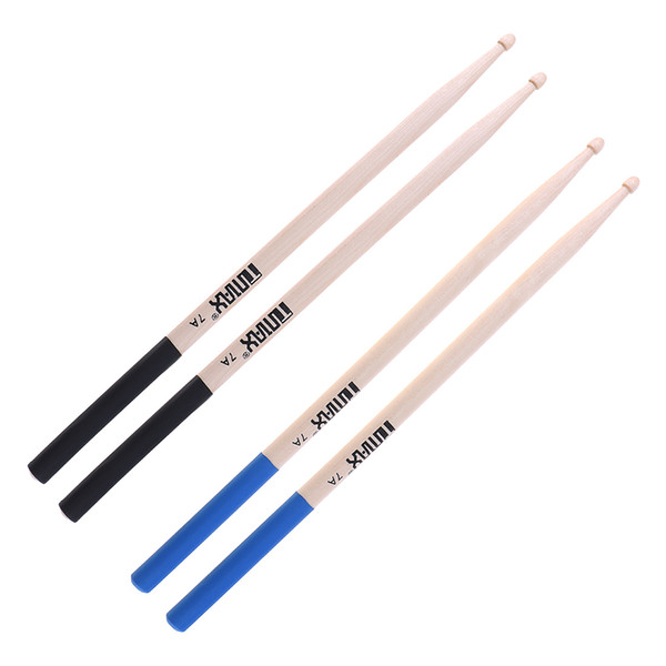 2pcs 7A Maple Drumsticks Professional Wood Drum Sticks Multiple Color Options for Drum free shipping