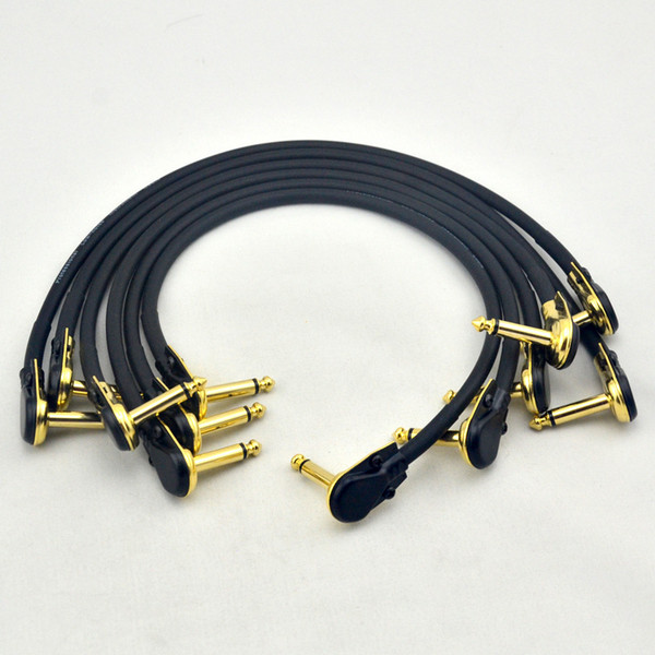 New 6pcs 21cm guitar effects pedal Patch Cable with 6.35mm Gold connector free shipping