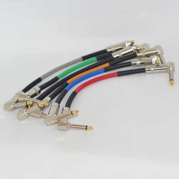 Guitar Effects pedal cables 6 pcs/lot Different colors ,All guitarra effect pedals can be used guitareffect pedal leads stomp