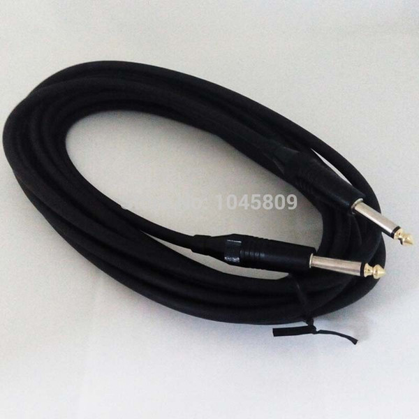 TTONE Electric Guitar Cable Black 3m & 6m Audio Cable Two Straight Plug With Resist Bending Protection Guitar Parts Accessories