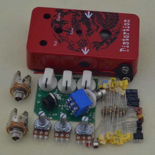 DIY Distortion Guitar Effect Pedal Distortion Guitar Pedal DS-1 Red Suite gift*