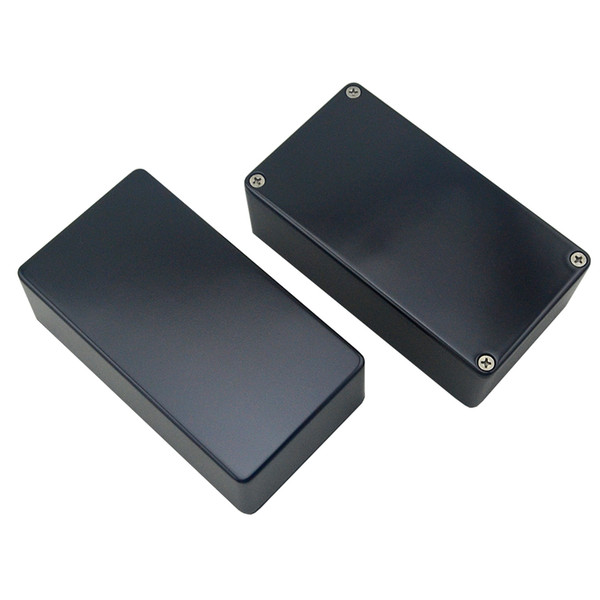 2pcs 1590N1 Black Diecast Aluminium Enclosure for guitar effect pedal project