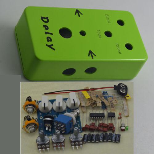 DIY Delay Guitar Effect Pedal Delay Guitar Effects Suite Green pedal with gift