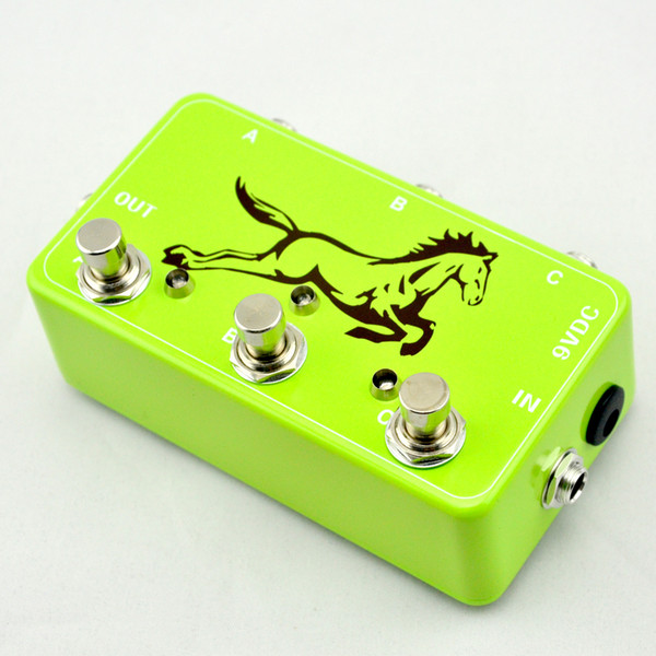 THREE Looper-Guitar Loop Pedal Board-True Bypass-Effects guitarra pedal@ Guitare Effects Green pedal switch