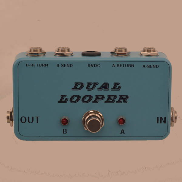 New True-Bypass Looper Effect Pedal Guitar Effect Pedal Looper Switcher true bypass guitar pedal Light green dual Loop switch