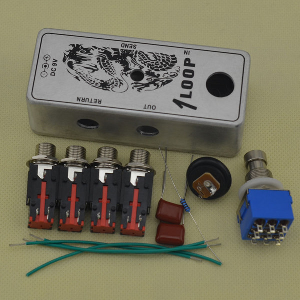 DIY True-Bypass Looper Effect Pedal Guitar Effect Pedal Looper Switcher true bypass guitar pedal 1 Loop switch Aluminum Kits