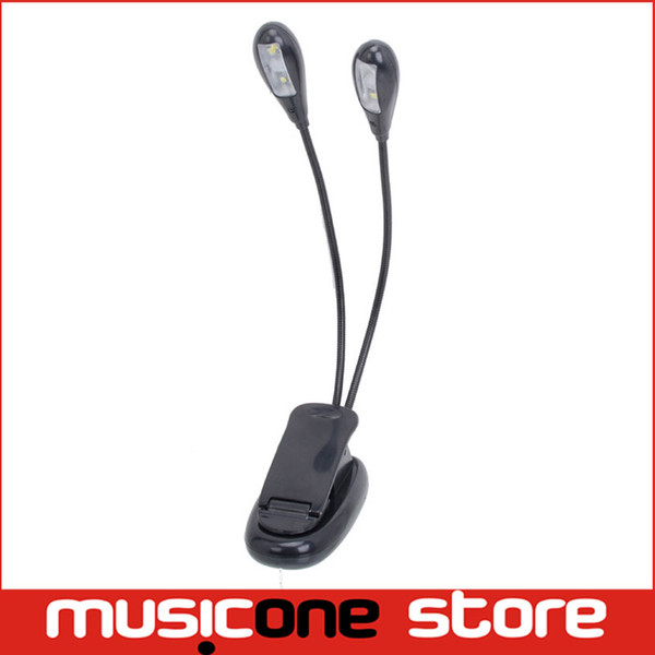 4 LEDS Music Stand Light Book Light USB Dual Arm 4 LED Flexible Book Music Stand Light Lamp MU0641