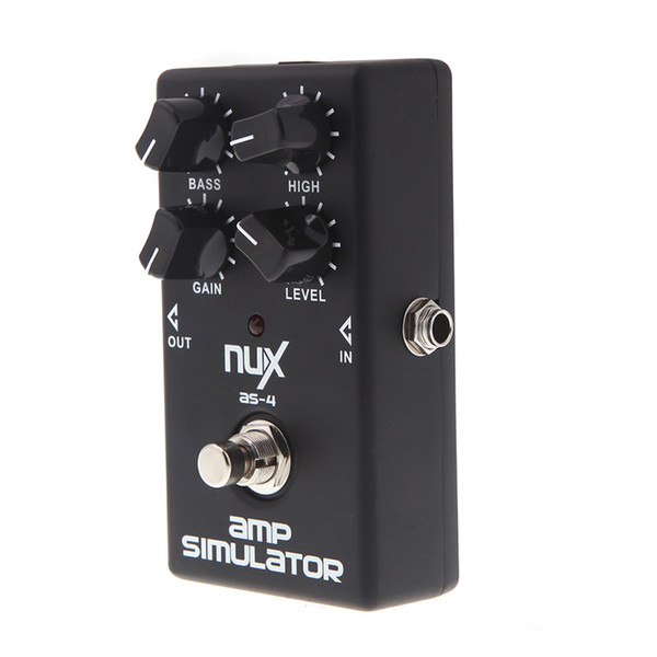 NUX AS-4 Guitar Distortion Effect Pedal Guitar Amplifier Simulator Booster Guitar Simulation Chorus Effect Device Accessories