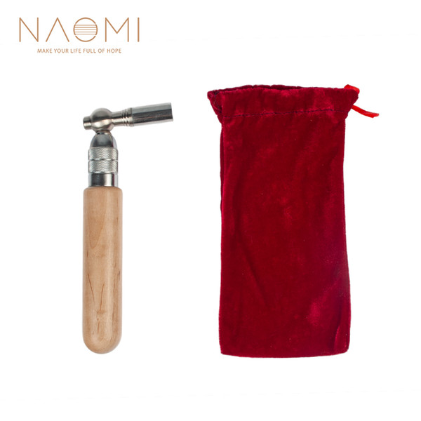 NAOMI Piano Tuning Hammer Wrench Lever Maple Wood Hadle L-shape Square Wrench Tuner Spanner Tip String Pin Repair Tool