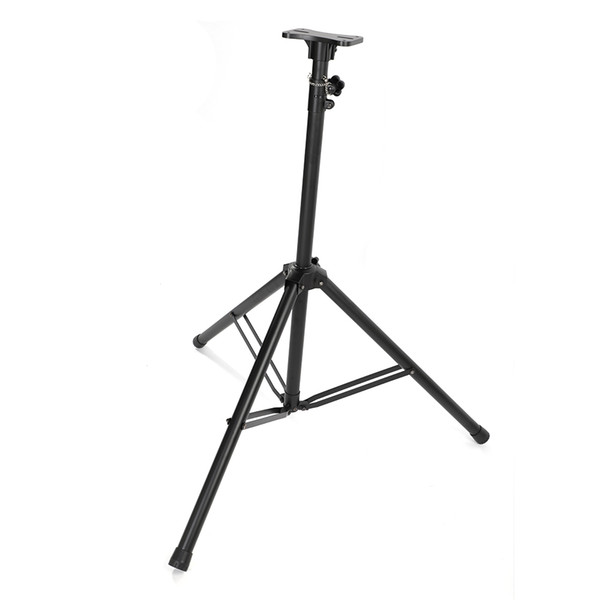 Lightweight Stably Adjustable Height Tripod Pro Speaker Stand Heavy Duty Steel Construction Material Holder Black Color