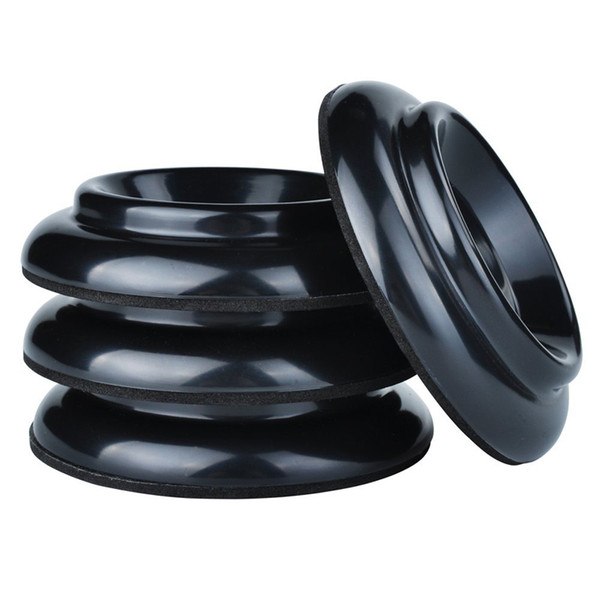 Black Plastic Piano Caster Cups Furniture Round Wheel Cups Profession Piano Accessories For Upright Piano Anti skid