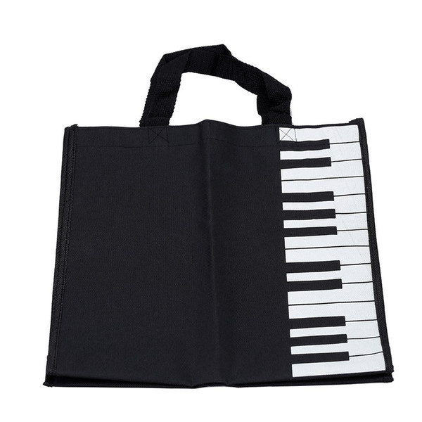 2 PCS of (Piano Keys Music Handbag Tote Shopping Bag Gift)