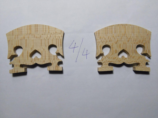 6 PCs aged maple bridge baroque style violin bridge violin parts 4/4