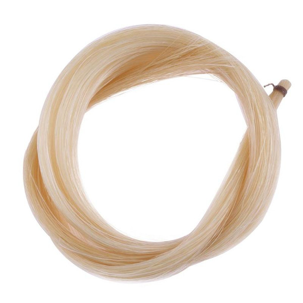 1 Hank Universal Yellow White Stallion Horse Hair for Violin Bow Stringed Musical Instruments Violin Parts Accessories