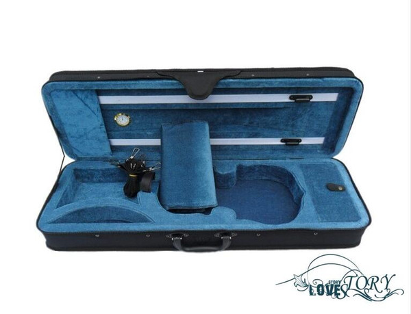 High-grade light violin case box gold table double strap with cloth 1/4 1/8 1/2 3/4 4/4