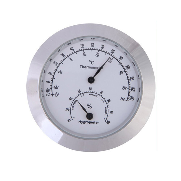 2018 New Hot Thermometer withTwo Temperature Scale hygrometer for Guitar Violin Small round 2Colors: Silver,Gold