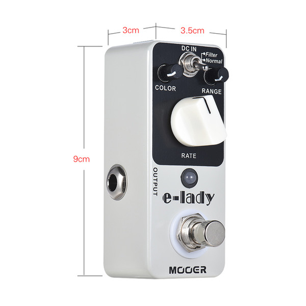 MOOER Guitar Pedal e-lady Analog Flanger Guitar Effect Pedal 2 Modes True Bypass Full Metal ebony guitar Parts & Accessories