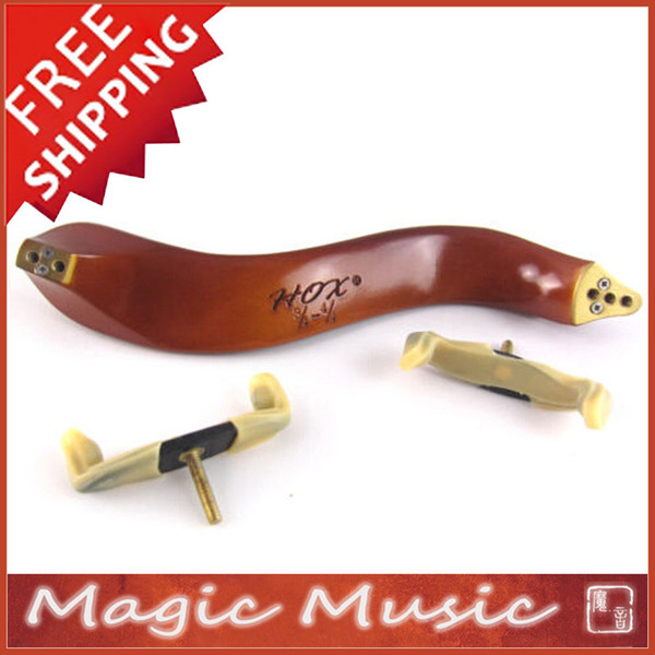 Wholesale-Free shipping! HOX Wooden Shoulder Rest for Violin Size 3/4 7/8 4/4, New Screw Design