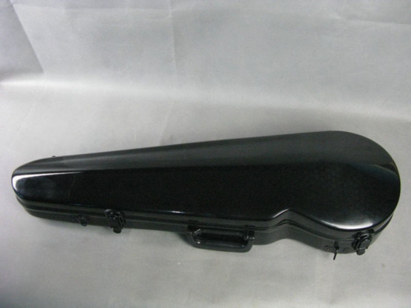 Black color hard violin case, shape hard glass fiber 4/4 violin case