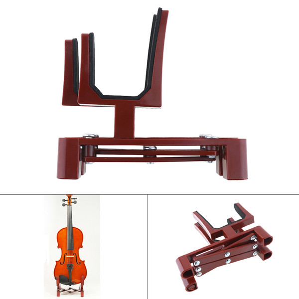 Violin Stand Holder Plastic Foldable Extended Violin Accessories with Sponge Pad for 4/4 3/4 1/2 1/4 Violin