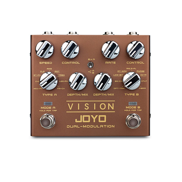 JOYO R-09 VISION Electric Guitar Effect Pedal Processor Dual Channel Modulation Digital Pedal Effects Stereo left handed guitar