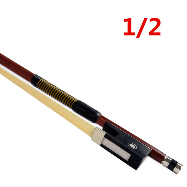 High quality B1/2 violin bow size 1/2 violino Horse hair violin accessory brazilwood bow acessorios para violino