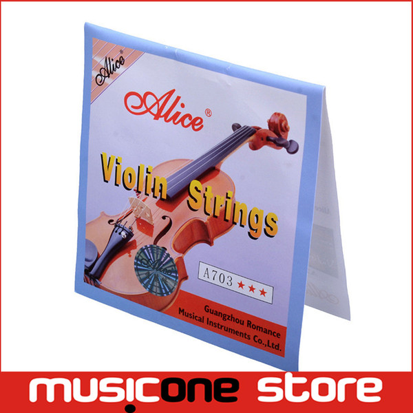 Alice A703 Violin Strings Steel Core Super Light Set for 1/8 4/4 Size Violin 4pcs/set Top Quality MU0259-T