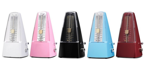 Free shipping Plastic Pyramid traditional Tempo Mechanical Metronome colorful Music Metronomes Piano Violin Guitar Use Instrument