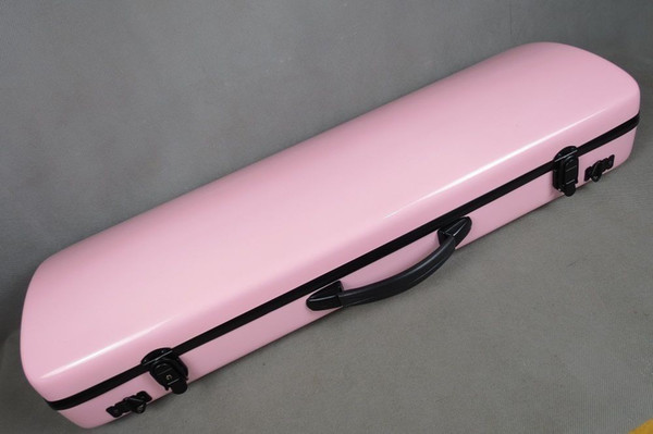 Beautiful Pink color violin case,strong,hard fiberglass 4/4 violin case